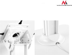 Stojak Maclean Stojak podłogowy z miejscem na katalogi Biały (MC-724) do iPad 2/ 3/ 4/ oraz IPAD Air/ Air2/9,7" Pro 2