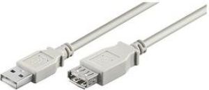 Kabel USB Goobay USB-A - USB-A 1.8m szary (68715) 1