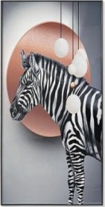 DKD Home Decor Obraz DKD Home Decor Zebra (80 x 3 x 160 cm) (2 Sztuk) 1