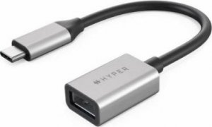 Adapter USB Hyper USB-C - USB Srebrny  (HD425D-GL) 1