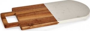 Deska do krojenia Kinvara Deska do krojenia Brązowy Biały Drewno akacjowe Marmur (18 x 1,5 x 38 cm) 1