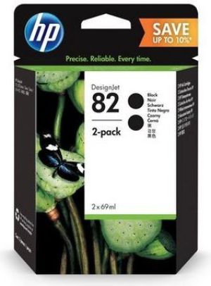 Tusz HP 82 Black 2-Pack P2V34A 1
