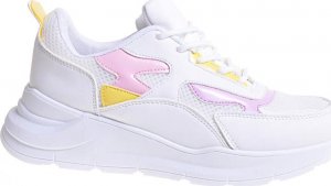 Pantofelek24 Białe damskie buty sportowe /F10-3 12395 T297/ 37 4
