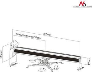 Uchwyt do projektorów Maclean Krótkoogniskowych (MC-733) 2