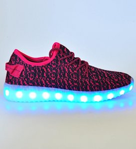 Pantofelek24 Damskie buty ze świecącą podeszwą Led /B3-1 12335 T192/ 38 6