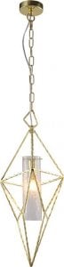Lampa wisząca Selsey SELSEY Lampa wisząca Dingolay w kształcie kryształu 60 cm złota 1