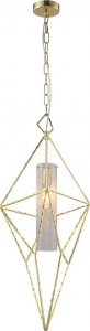 Lampa wisząca Selsey SELSEY Lampa wisząca Dingolay w kształcie kryształu 74 cm złota 1