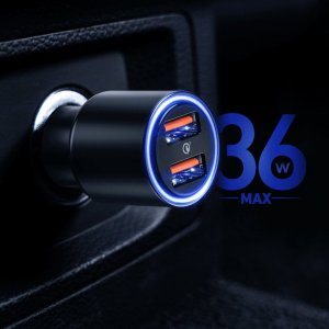 Ładowarka Aukey AUKEY CC-Y17S ładowarka samochodowa LED USB-A 36W 2