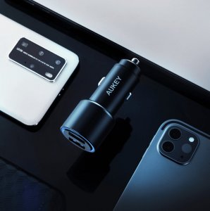 Ładowarka Aukey AUKEY CC-Y17S ładowarka samochodowa LED USB-A 36W 4