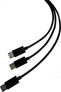 SteelPlay Kabel Dual Play & Charge do kontrolerów PS5 czarny 1