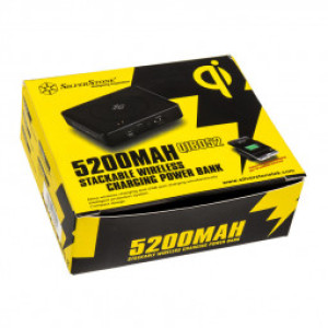 Powerbank SilverStone Qi Lader 5200mAh Czarny 6