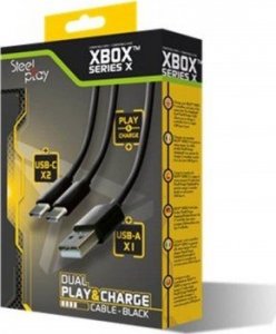 SteelPlay Kabel dual SteelPlay Play&Charge Xbox Series X czarny 1