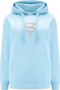 Babaco Bluza damska z haftem Superman 008 DC Niebieski jasny Rozmiar: S 1
