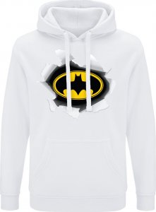 Babaco Bluza męska z kapturem Batman 059 DC Biały Rozmiar: L 1