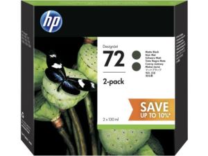 Tusz HP HP Atrament 72 130ml 2pk Black - P2V33A 1