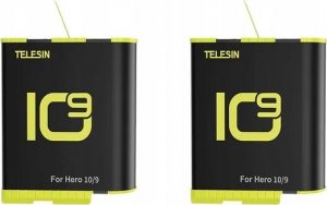 Telesin Ładowarka trójkanałowa dla GoPro Hero 9 / Hero 10 + 2 akumulatory (GP-BNC-901-B) 2