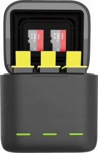 Telesin Ładowarka trójkanałowa dla GoPro Hero 9 / Hero 10 + 2 akumulatory (GP-BNC-901-B) 7