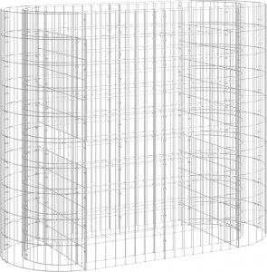 vidaXL vidaXL Podwyższona donica gabionowa, galwanizowane żelazo, 120x50x100 2