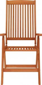 vidaXL Składane krzesła ogrodowe, 8 szt., lite drewno eukaliptusowe 4