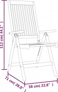 vidaXL Składane krzesła ogrodowe, 8 szt., lite drewno eukaliptusowe 6