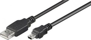 Kabel USB Goobay USB-A - miniUSB 1.5 m Czarny (93623) 1