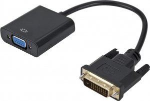 Adapter AV Retoo DVI-D - D-Sub (VGA) czarny (E386) 1