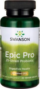 Swanson Swanson Epic-Pro 25-Strain Probiotic (probiotyk 25 szczepów) 30 kapsułek wegańskich - WYSYŁAMY W 24H 1