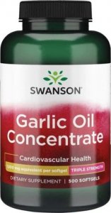 Swanson Swanson Garlic Oil (Olej czosnkowy) 1500 mg 500 kapsułek żelowych - WYSYŁAMY W 24H! 1