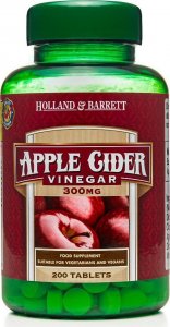 Holland & Barrett Holland & Barrett Apple Cider Vinegar (Ocet Jabłkowy) 300 mg 200 tabletek - WYSYŁAMY W 24H! 1