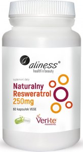 Aliness Aliness Naturalny Resweratrol Veri-Te 250 mg 60 kapsułek wegańskich - WYSYŁAMY W 24H! 1