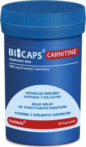 Formeds ForMeds Bicaps Carnitine N-Acetyl L-karnityny 60 kapsułek - WYSYŁAMY W 24H! 1