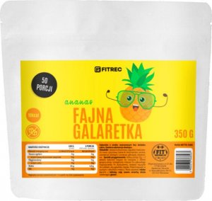 Fitrec FitRec Fajna Galaretka Ananas 350g - WYSYŁAMY W 24H! 1