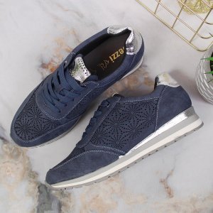 Jezzi Sneakersy damskie zamszowe niebieskie Jezzi 39 6