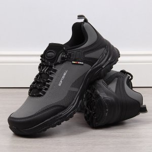 American Club Buty trekkingowe wodoodporne młodzieżowe szare American Club 37 6