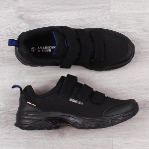 Buty trekkingowe damskie American Club Buty trekkingowe wodoodporne na rzepy czarne American Club 41 4