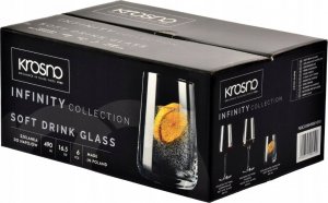 Krosno Szklanki INFINITY KROSNO 6x490ml do whisky drinków 3