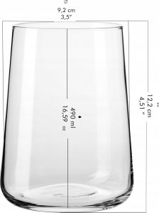 Krosno Szklanki INFINITY KROSNO 6x490ml do whisky drinków 5