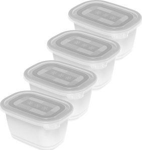 Rotho Zestaw pojemników Rotho FREEZE 4x0,75l 1