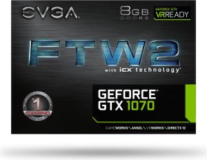 Karta graficzna EVGA GeForce GTX 1070 FTW 2 Gaming iCX 8GB GDDR5 (08G-P4-6676-KR) 8