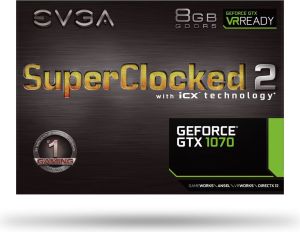 Karta graficzna EVGA GeForce GTX 1070 SC 2 Gaming iCX 8GB GDDR5 (08G-P4-6573-KR) 8