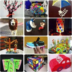 Długopis 3D XMaster DRUKARKA DŁUGOPIS 3D PEN 2 ZESTAW + SZABLONY WKŁADY 200M ŻÓŁTY 5