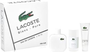 Lacoste Eau de Lacoste L.12.12 Blanc Zestaw dla mężczyzn EDT 100 ml + shower gel 50 ml + deostick 75 ml 1