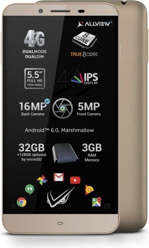 Smartfon AllView V2 Viper S 32 GB Dual SIM Złoty  (V2 Viper S złoty) 1