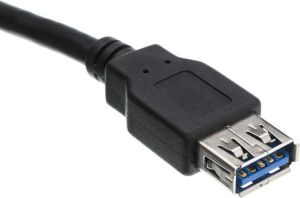 Kabel USB Logo USB-A - USB-A 1.8 m Czarny 3
