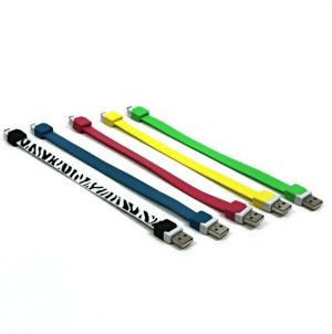 Kabel USB Logo USB-A - microUSB 0.25 m Różowy 4