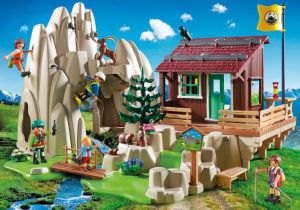 Playmobil Skała do wspinaczki z chatą górską (9126) 2