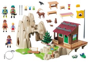 Playmobil Skała do wspinaczki z chatą górską (9126) 3