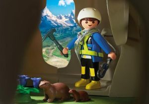 Playmobil Skała do wspinaczki z chatą górską (9126) 5