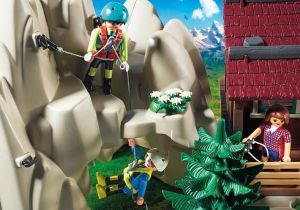 Playmobil Skała do wspinaczki z chatą górską (9126) 6