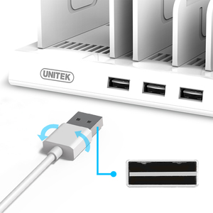 Kabel USB Unitek Mobile USB - microUSB Reversible 1M M/M biały (Y-C4035WH) 5